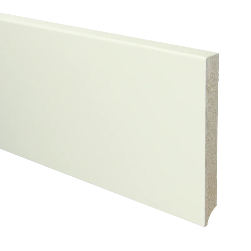 MDF Moderne Plint 150x18 RAL 9010 Zuiver Wit 16035 Flitsaanbieding